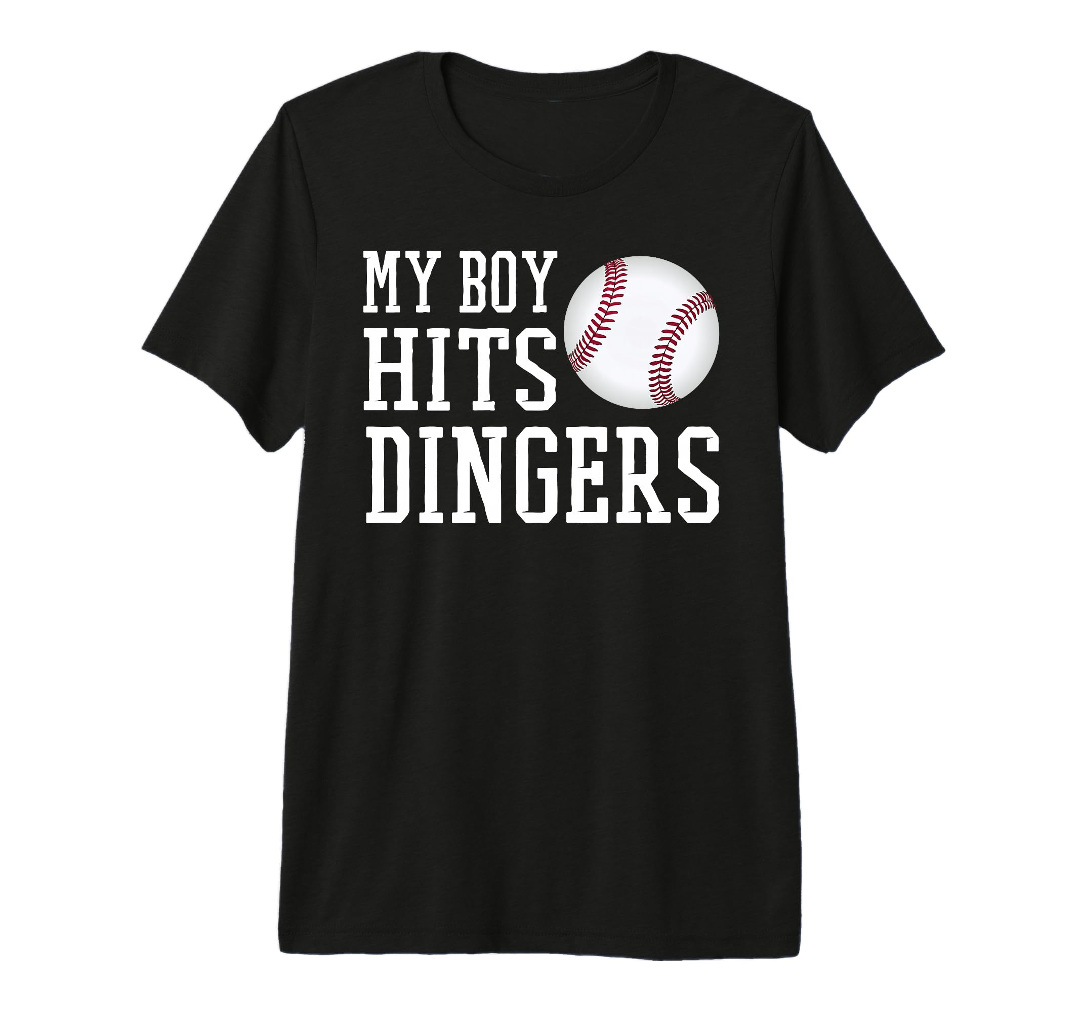 My Hits Dingers Proud Baseball Mom Dad I T-Shirt - Unique Graphic Unisex - T-Shirt, Sweatshirt, Hoodie