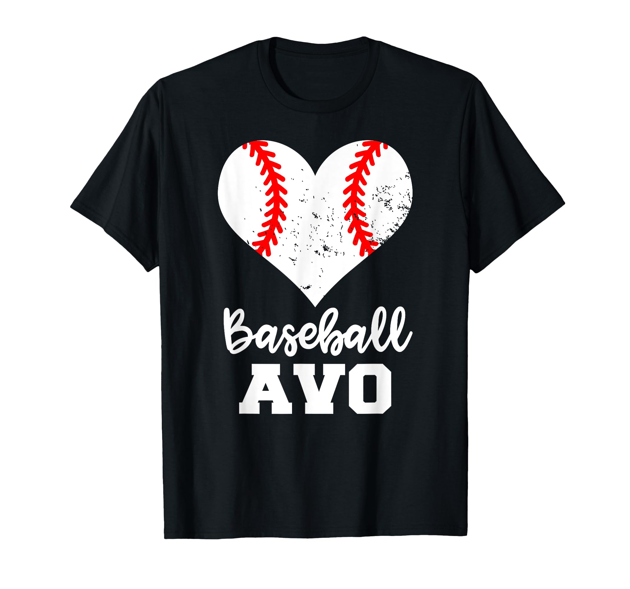 Baseball Avo Funny Baseball Heart T-Shirt - Minimalist Print for Adults - T-Shirt, Sweatshirt, Hoodie