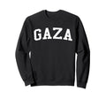 Gaza Palestine Distressed White Varsity Sweatshirt - Novelty Apparel Unisex - T-Shirt, Sweatshirt, Hoodie
