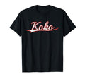 Koko Travel Vacation Varsity Throwback T-Shirt - Aesthetic Graphic Unisex - T-Shirt, Sweatshirt, Hoodie