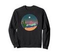 Boho Desert Cactus Moon Western Sweatshirt - Custom Art Print Unisex - T-Shirt, Sweatshirt, Hoodie