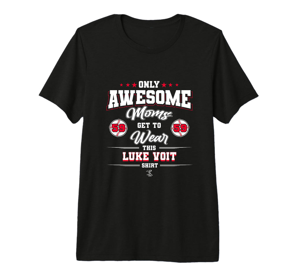 Luke Voit Awesome Moms Tri Blend T-Shirt - Graphic Print Men Women - T-Shirt, Sweatshirt, Hoodie
