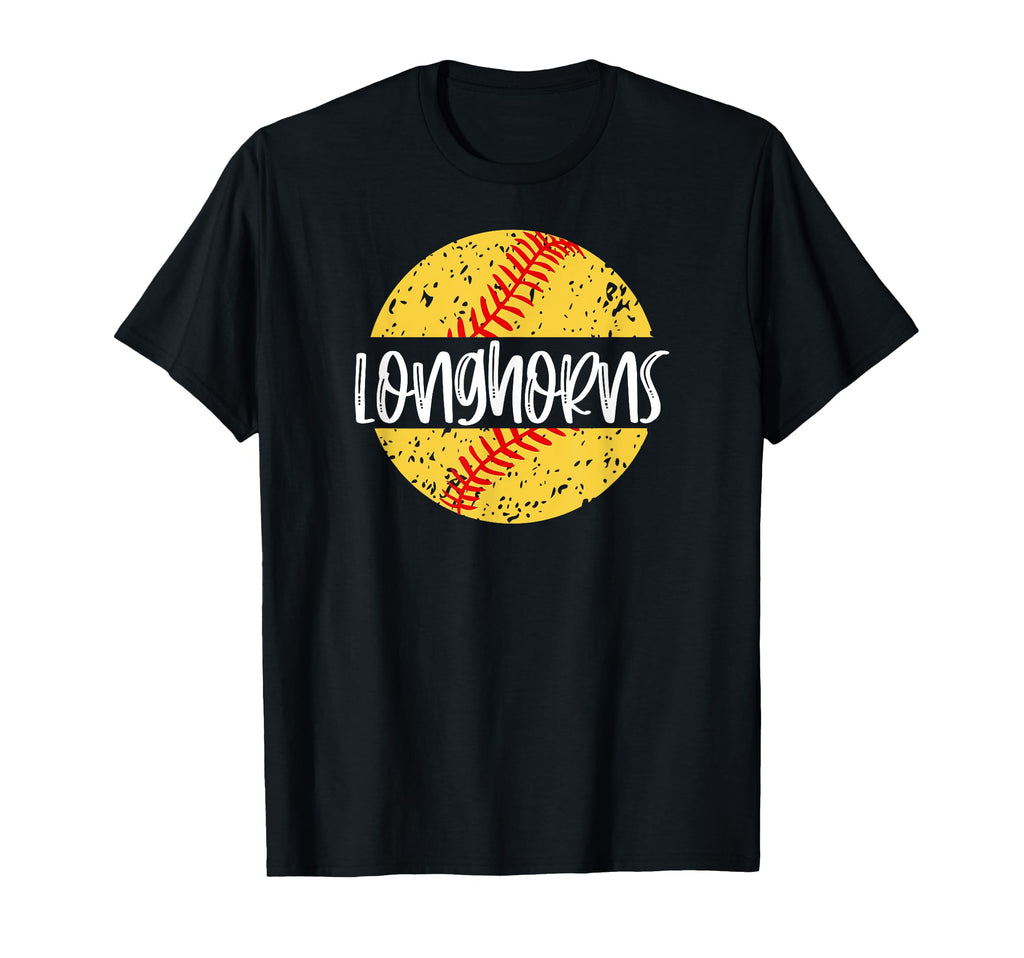 Longhorns Softball Team Mascot T-Shirt - Casual Everyday Wear for Adults - T-Shirt, Sweatshirt, Hoodie