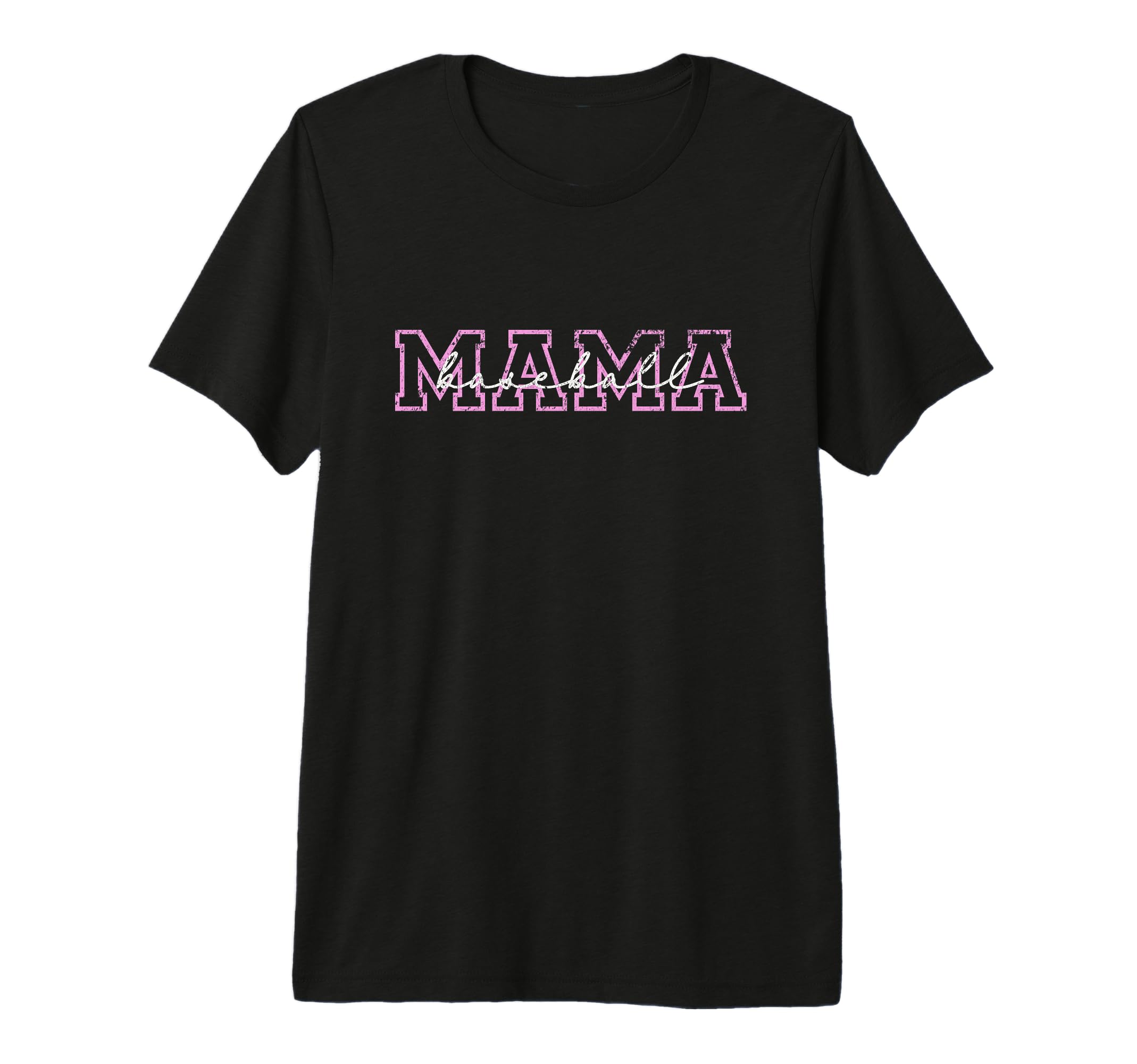 Baseball Mom Mama Tri Blend T-Shirt - Novelty Apparel Unisex - T-Shirt, Sweatshirt, Hoodie