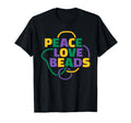 Mardi Gras Peace Love Beads T-Shirt - Novelty Apparel Men Women - T-Shirt, Sweatshirt, Hoodie