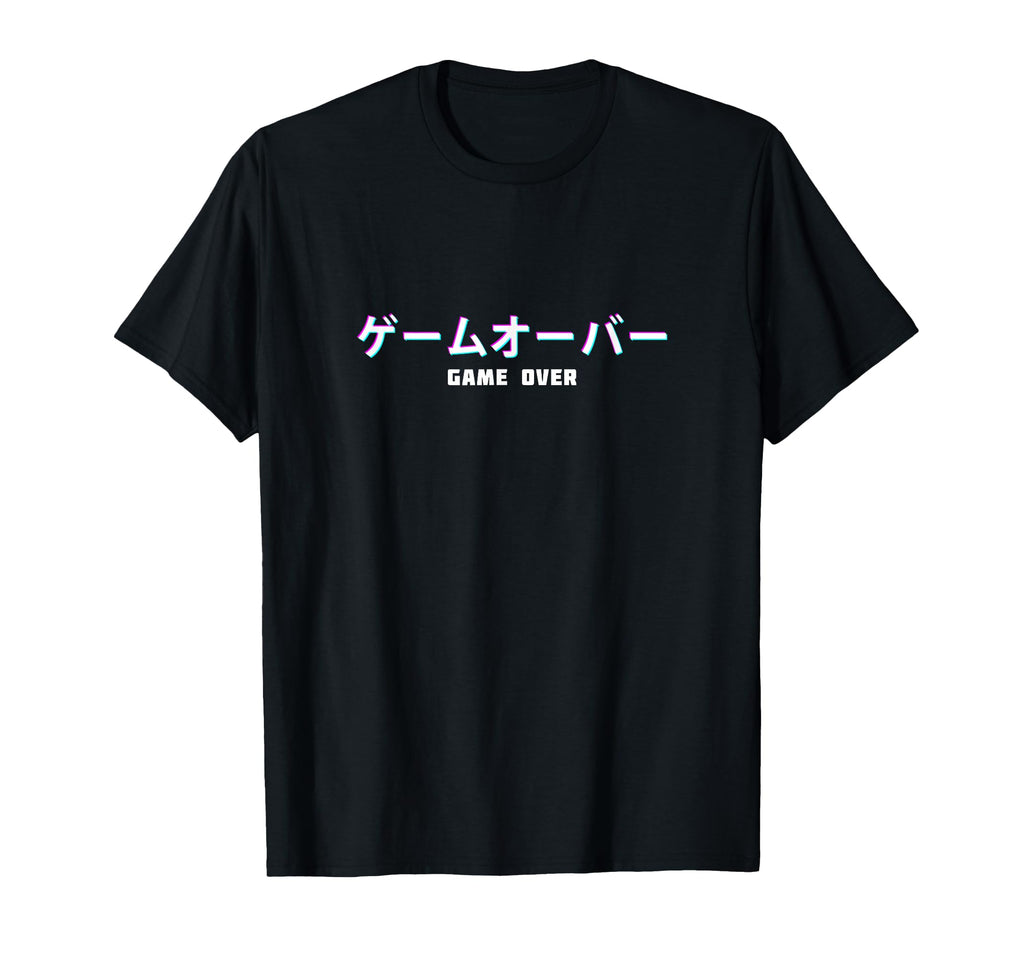Game Over Japanese Text Sad T-Shirt - Streetwear Style for Adults - T-Shirt, Sweatshirt, Hoodie