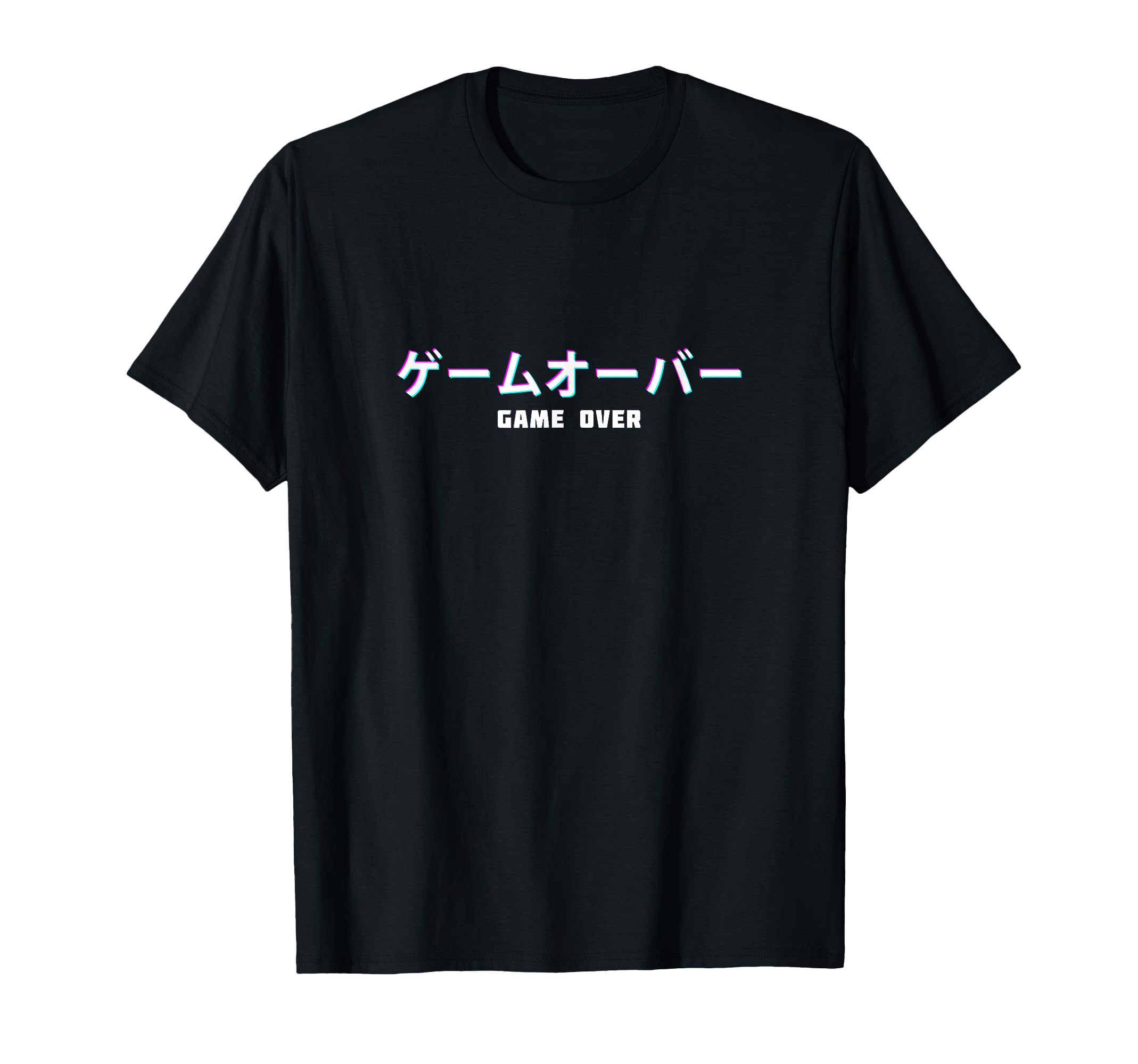 Game Over Japanese Text Sad T-Shirt - Streetwear Style for Adults - T-Shirt, Sweatshirt, Hoodie