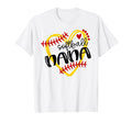 Personalized Softball Heart Nana T-Shirt - Minimalist Print Men Women - T-Shirt, Sweatshirt, Hoodie
