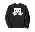 Cassette Tape Skull And Cross Bones Sweatshirt - Unique Graphic for Adults - T-Shirt, Sweatshirt, Hoodie