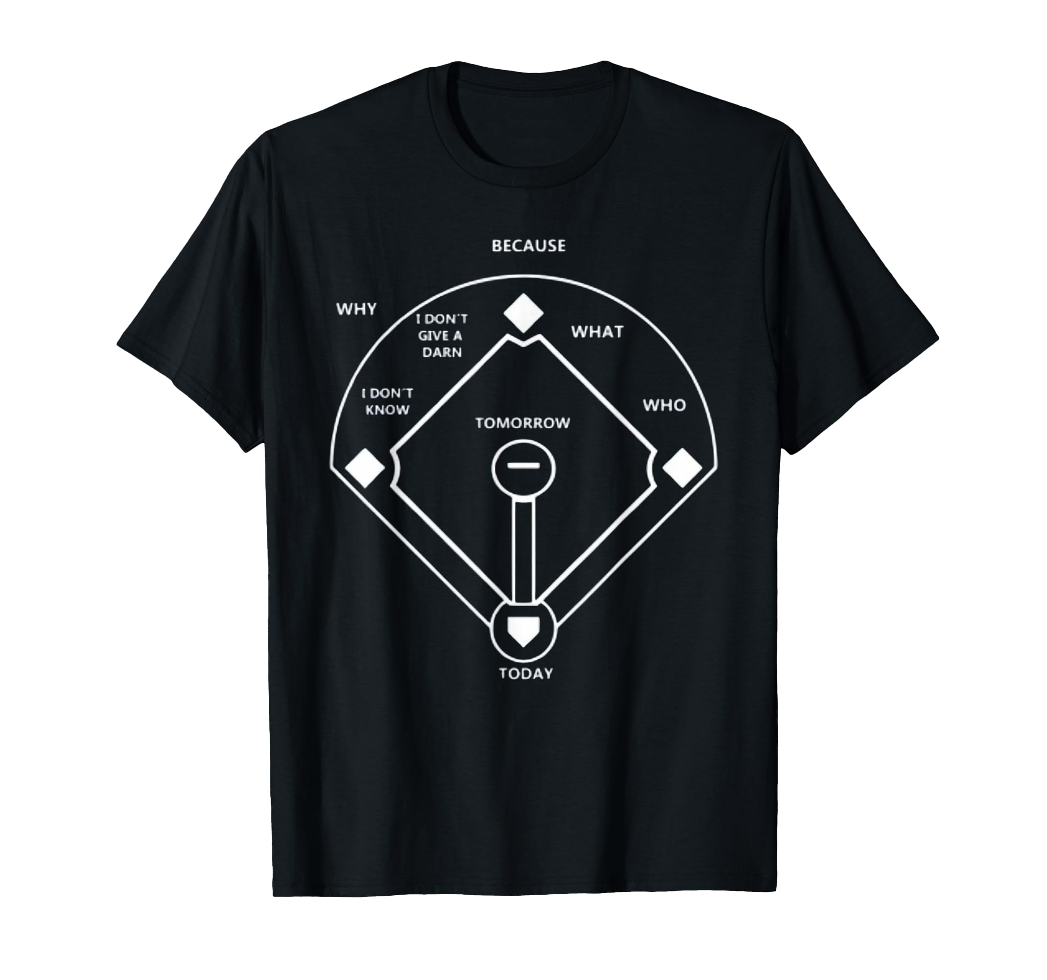 Whos First Baseball Joke T-Shirt - Unique Graphic Unisex - T-Shirt, Sweatshirt, Hoodie