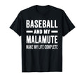 Baseball And My Malamute Mama Dog Lover T-Shirt - Unique Graphic Men Women - T-Shirt, Sweatshirt, Hoodie