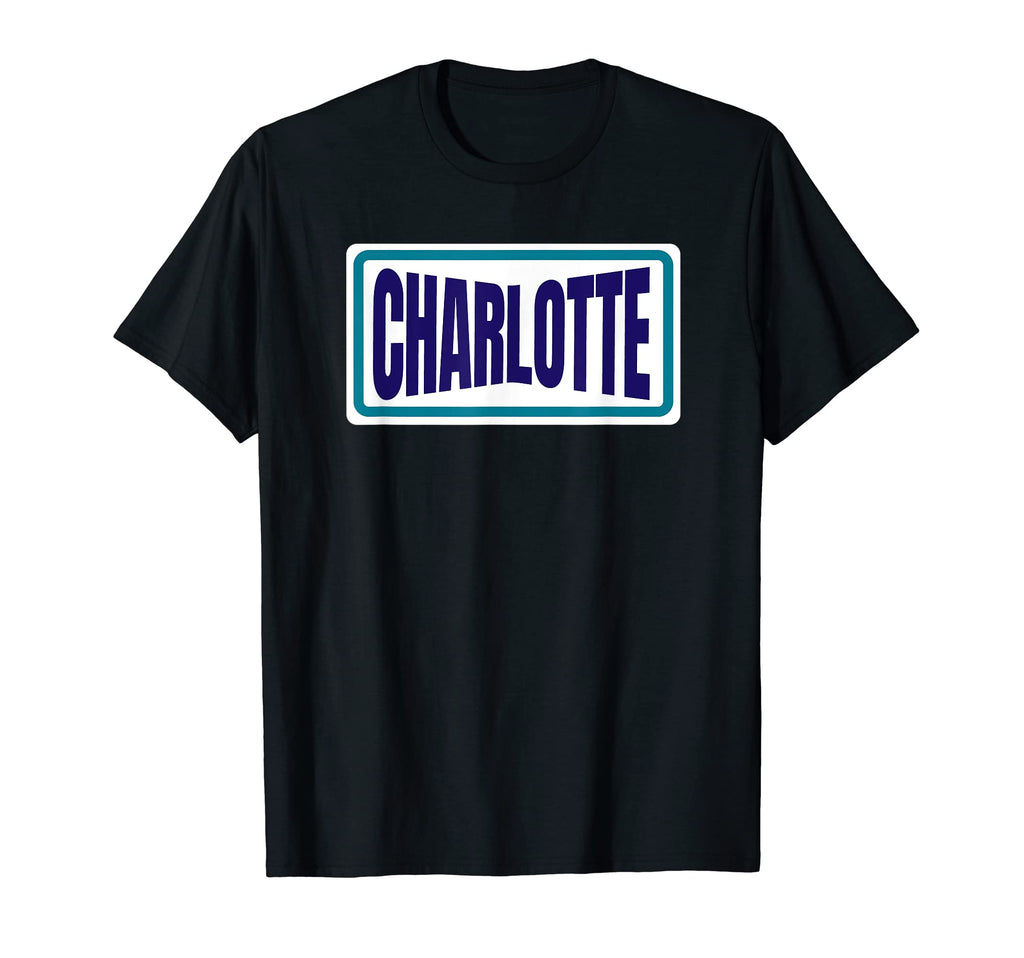 Charlotte Teal Purple Striped Charlotte T-Shirt - Unique Graphic Men Women - T-Shirt, Sweatshirt, Hoodie