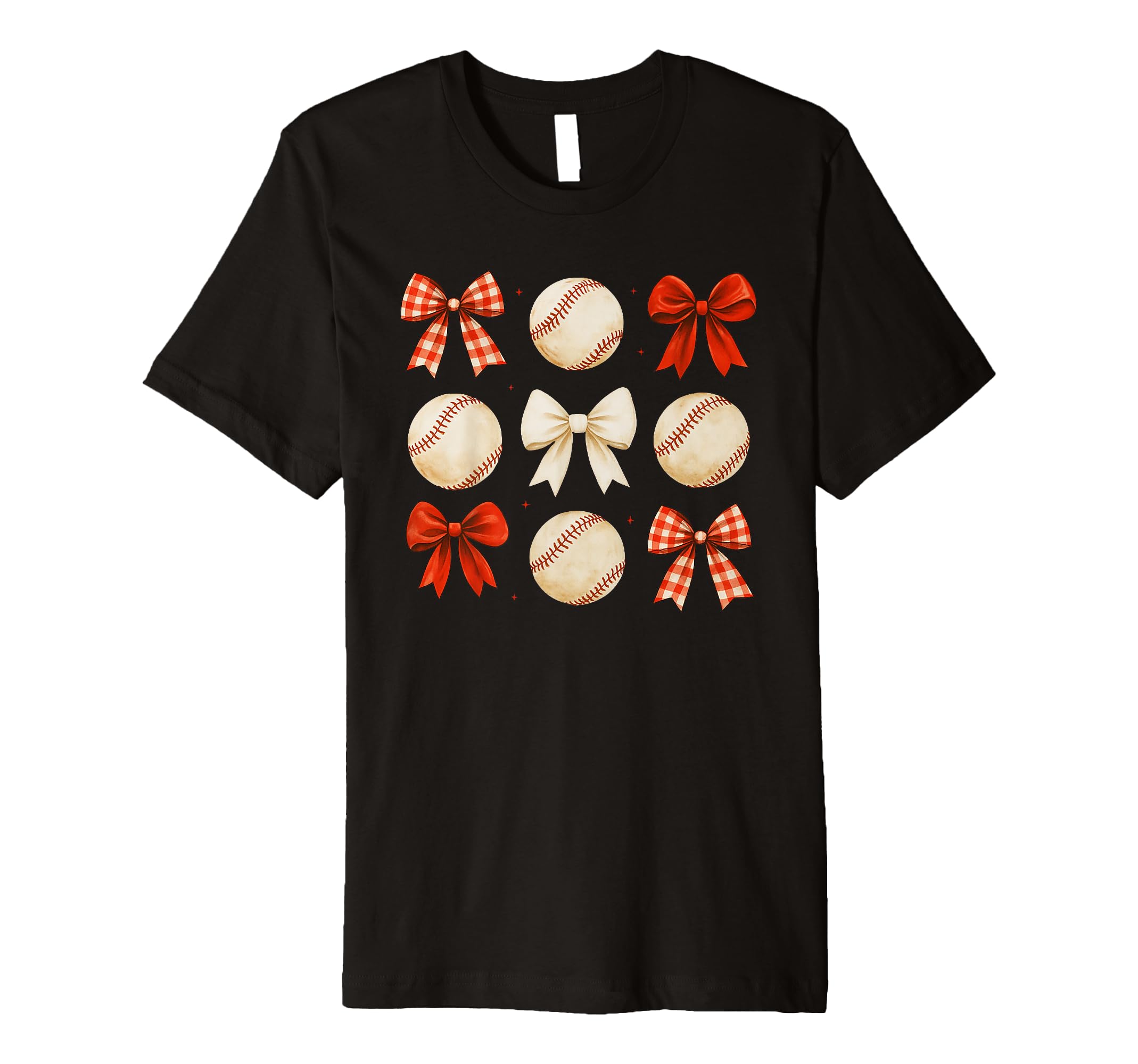 Coquette Bow Baseball Game Day Cheer Mom T-Shirt - Novelty Apparel Unisex - T-Shirt, Sweatshirt, Hoodie