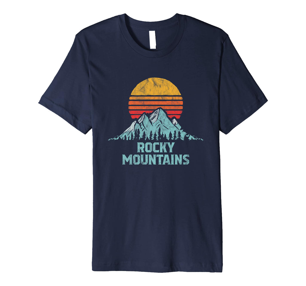 Rocky Mountains Distressed Mountains T-Shirt - Trendy Graphic Men Women - T-Shirt, Sweatshirt, Hoodie