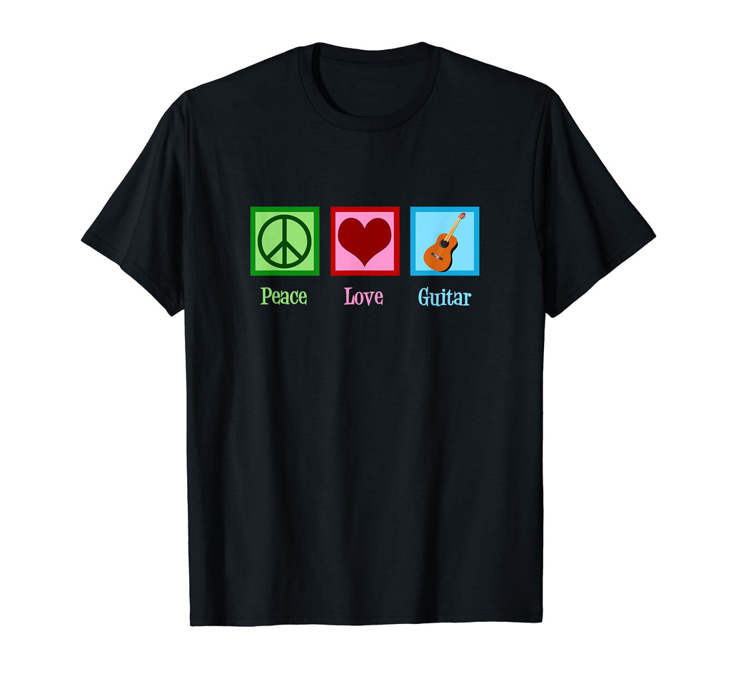 Peace Love Guitar T-Shirt - Streetwear Style for Adults - T-Shirt, Sweatshirt, Hoodie