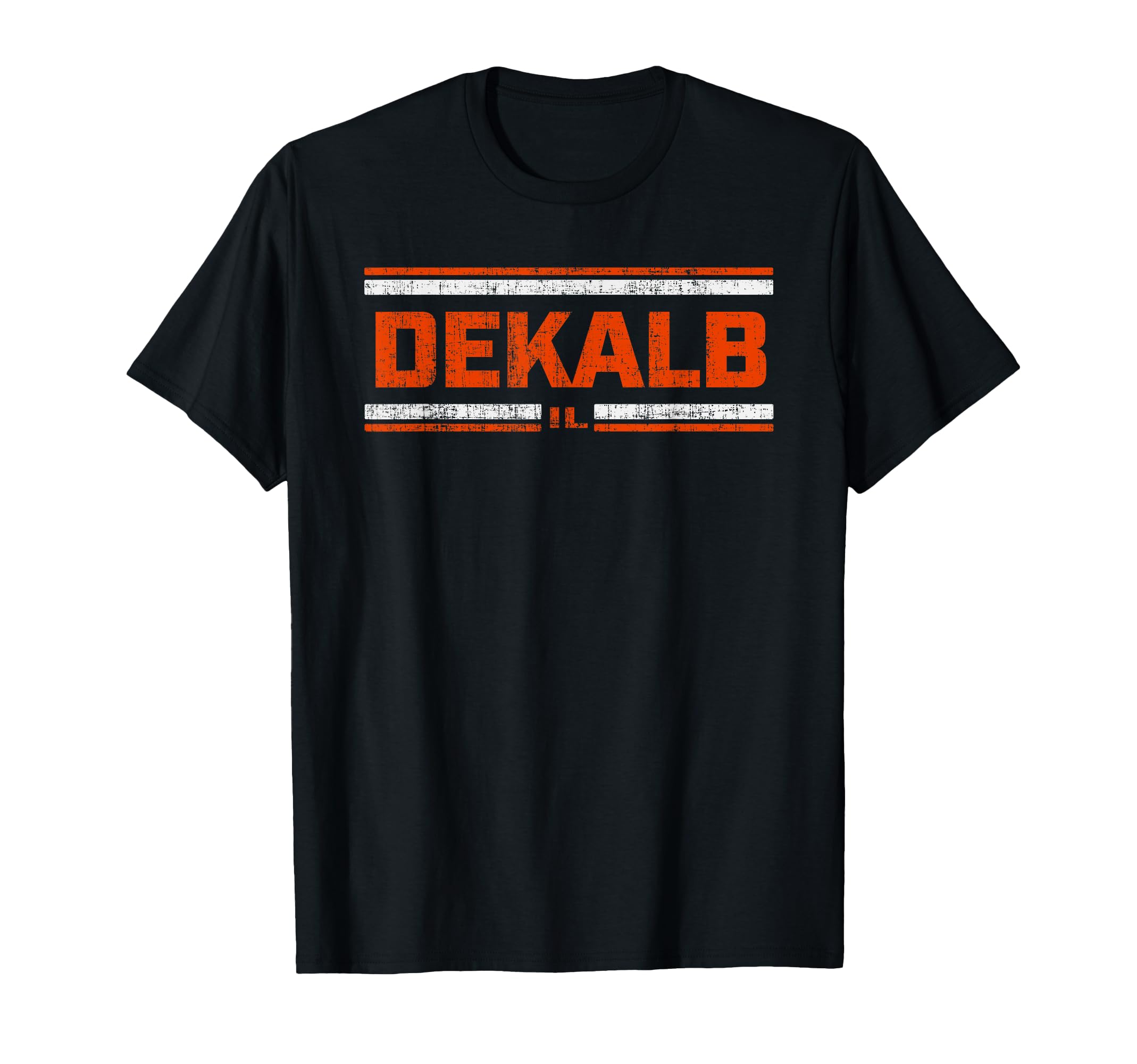 Dekalb Il Distressed T-Shirt - Unique Graphic Men Women - T-Shirt, Sweatshirt, Hoodie