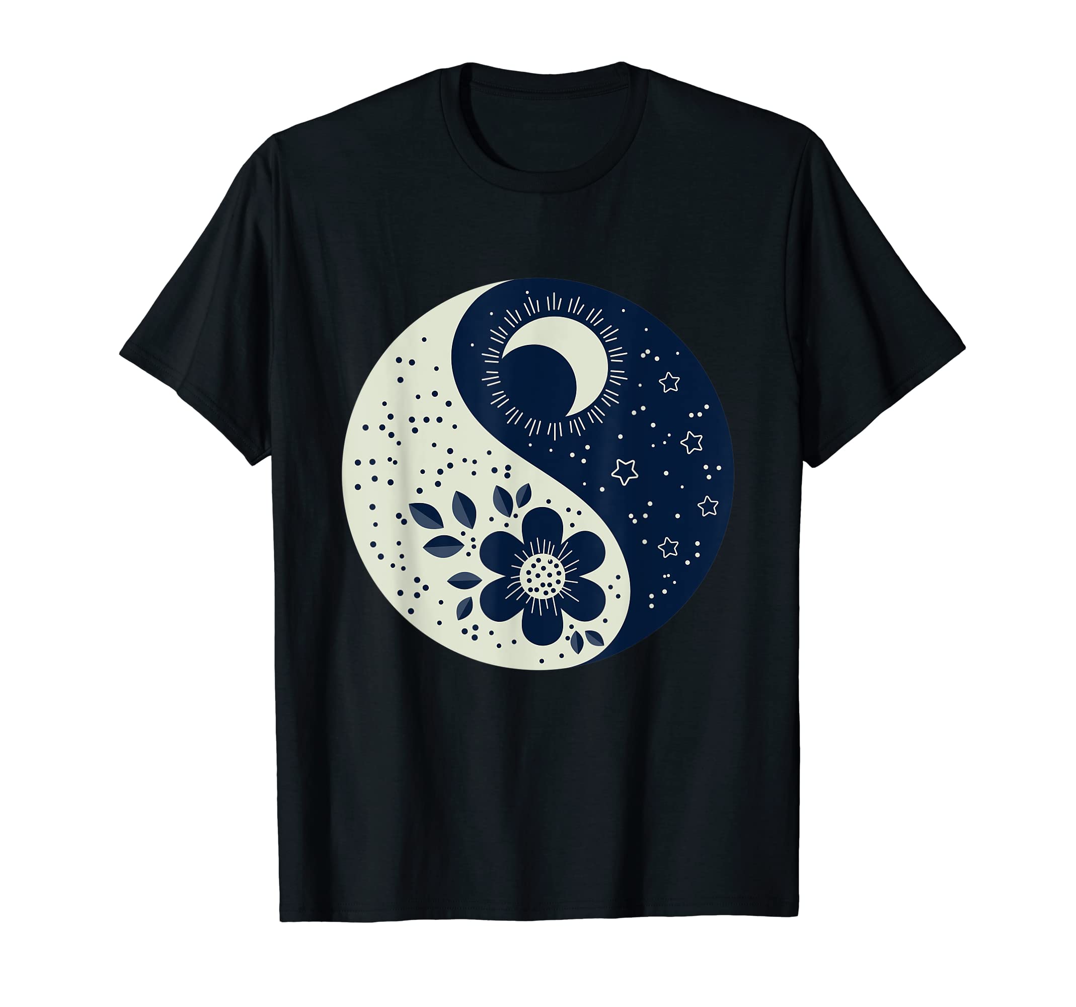 Hippie Yin Yang Flower Power Love T-Shirt - Casual Everyday Wear Unisex - T-Shirt, Sweatshirt, Hoodie