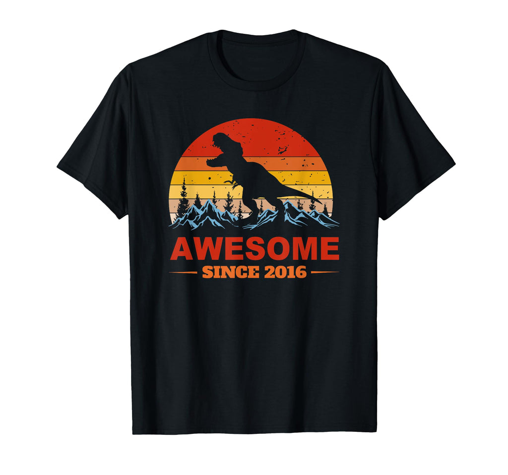 Awesome Since 2016 Distressed Sunset T-Shirt - Novelty Apparel for Adults - T-Shirt, Sweatshirt, Hoodie
