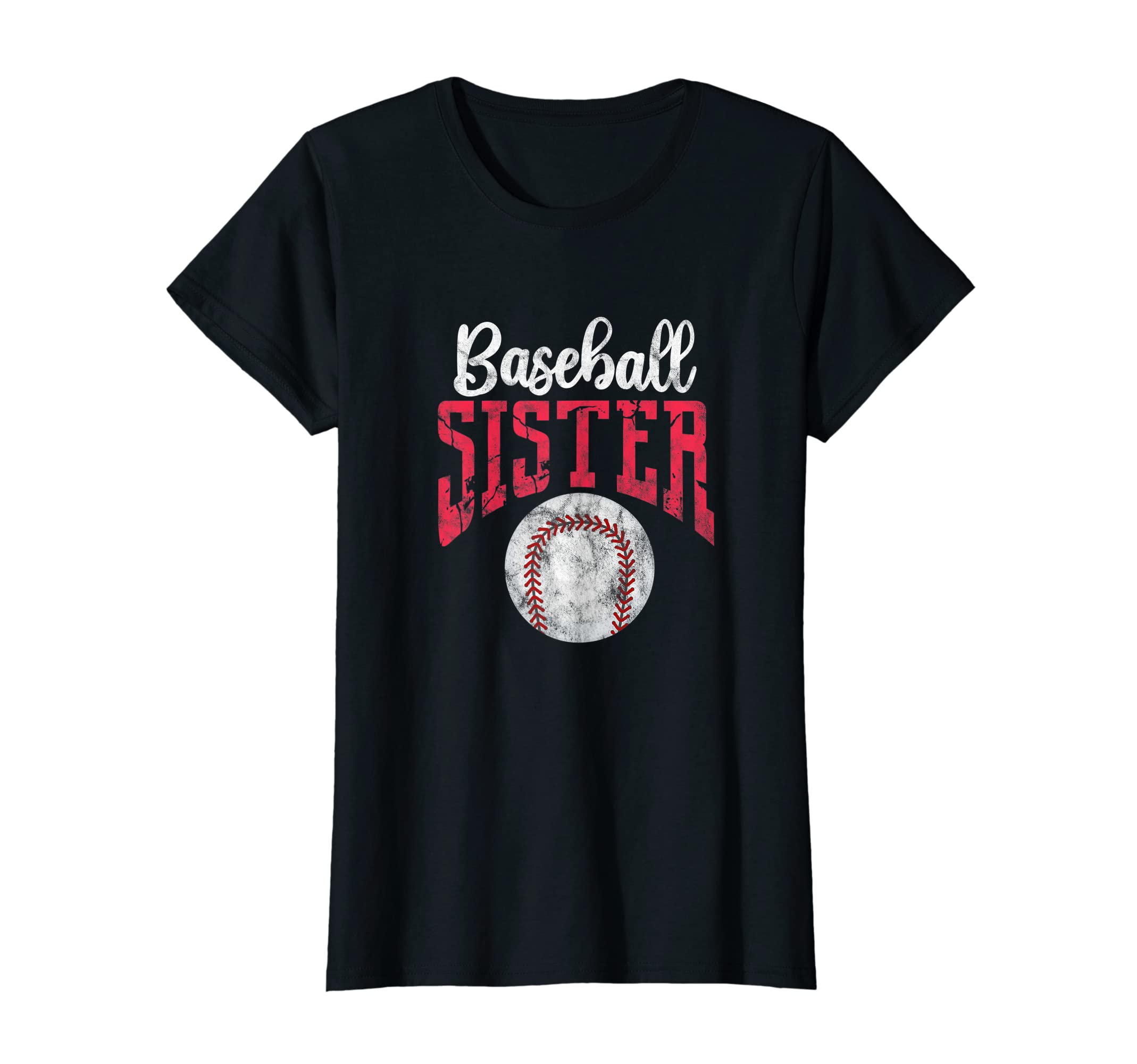 Womens Baseball Sister Baseball Player T-Shirt - Graphic Print for Adults - T-Shirt, Sweatshirt, Hoodie