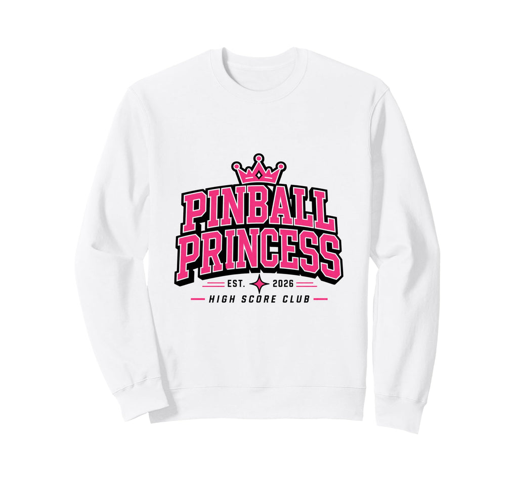 Pinball Princess Machines Funny Sweatshirt - Custom Art Print for Adults - T-Shirt, Sweatshirt, Hoodie