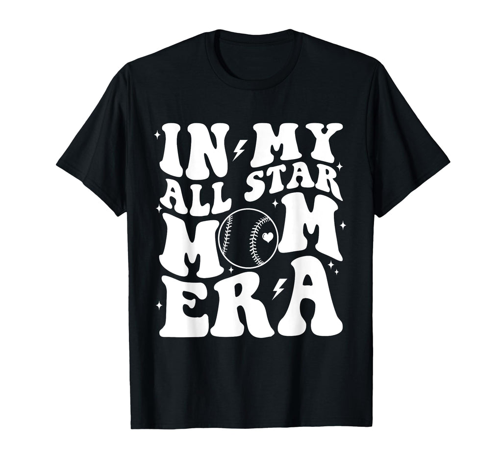 Baseball Softball My All Star Mom Era T-Shirt - Unique Graphic for Adults - T-Shirt, Sweatshirt, Hoodie