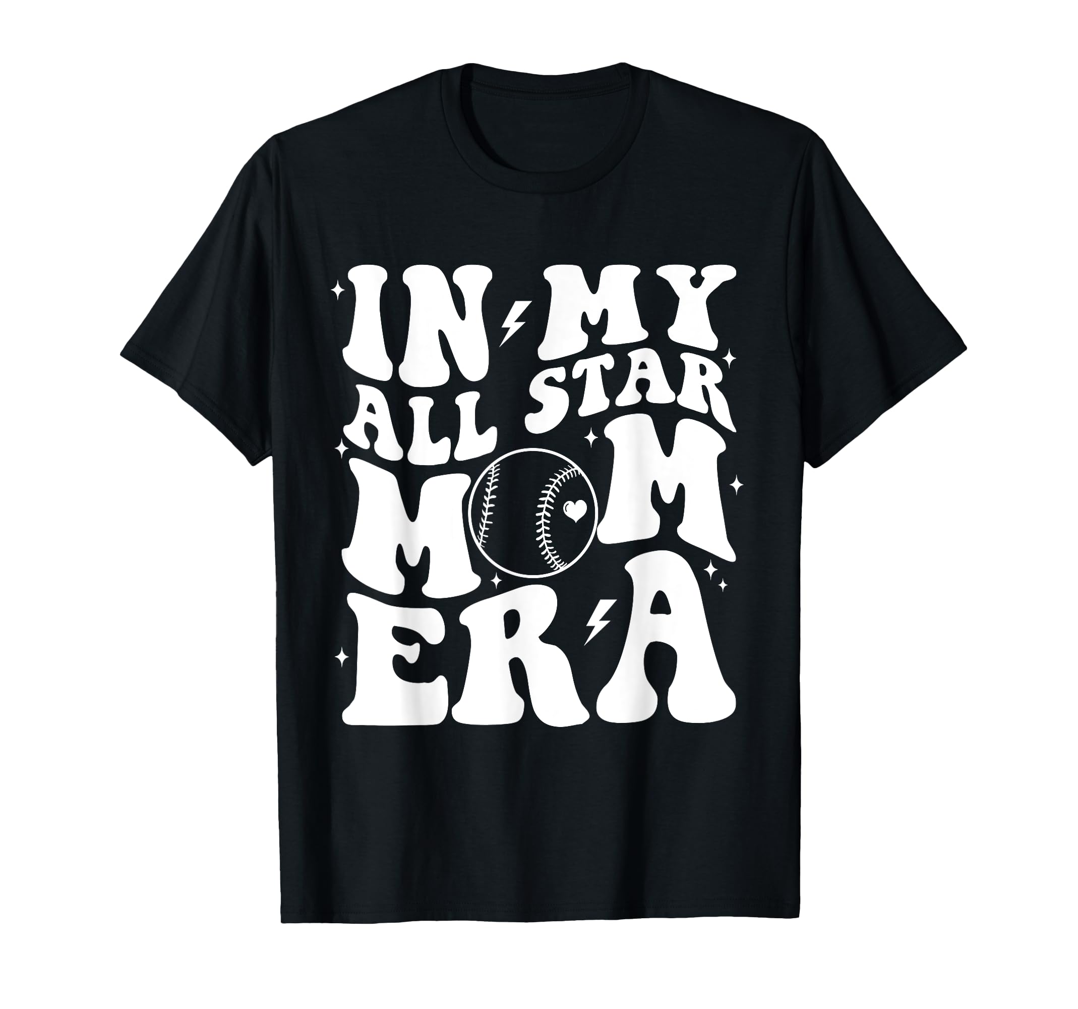 Baseball Softball My All Star Mom Era T-Shirt - Unique Graphic for Adults - T-Shirt, Sweatshirt, Hoodie