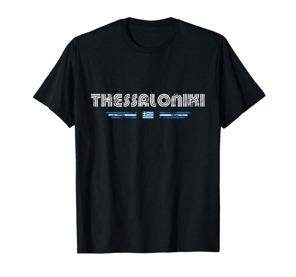 Thessaloniki Greece 70S 80S Type T-Shirt - Aesthetic Graphic Men Women - T-Shirt, Sweatshirt, Hoodie