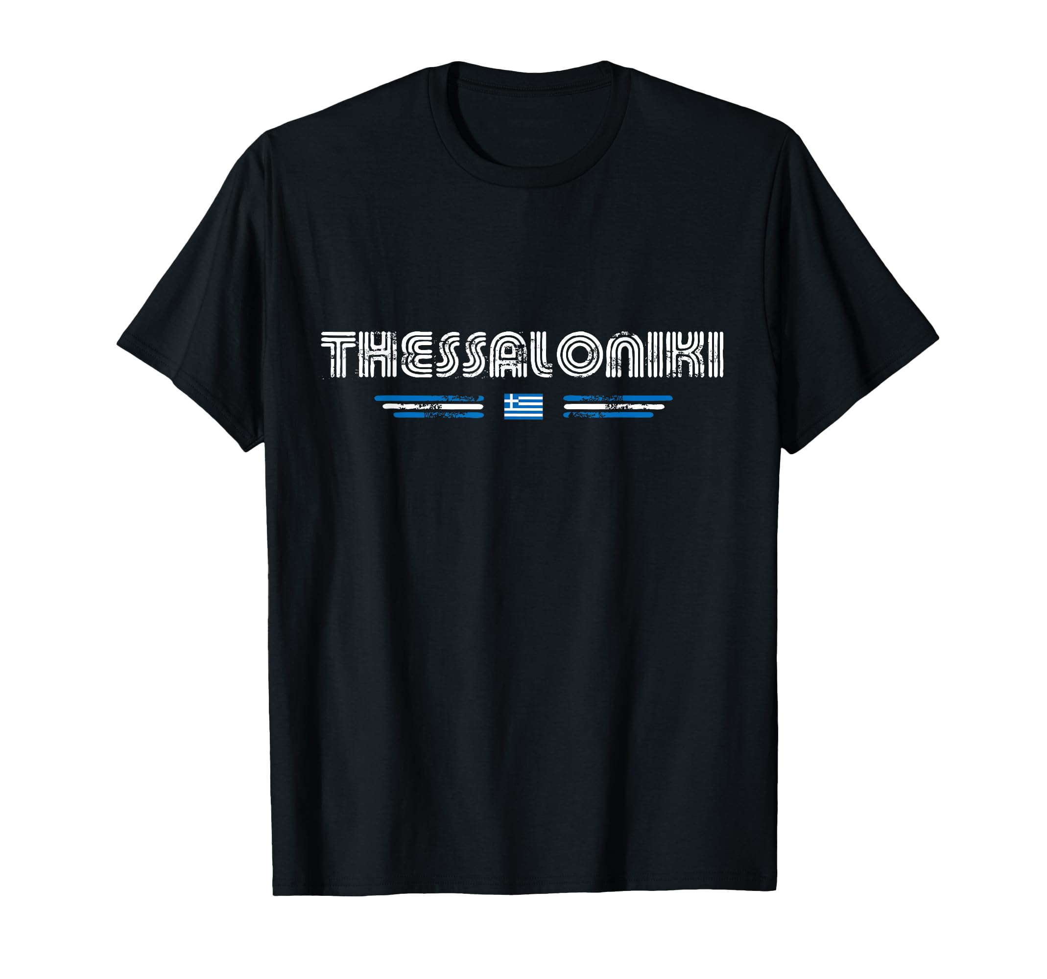 Thessaloniki Greece 70S 80S Type T-Shirt - Aesthetic Graphic Men Women - T-Shirt, Sweatshirt, Hoodie