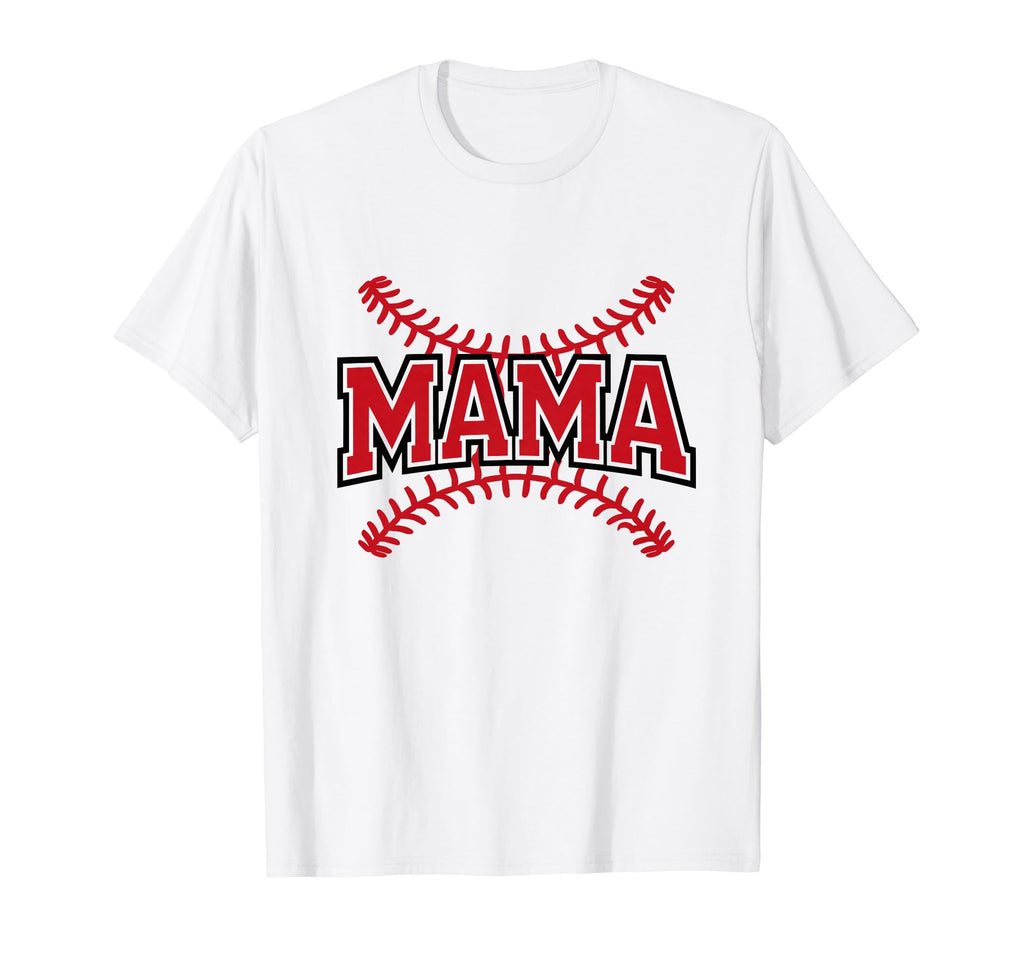 Baseball Mama Loud Mom And Proud Mommy T-Shirt - Graphic Print Unisex - T-Shirt, Sweatshirt, Hoodie