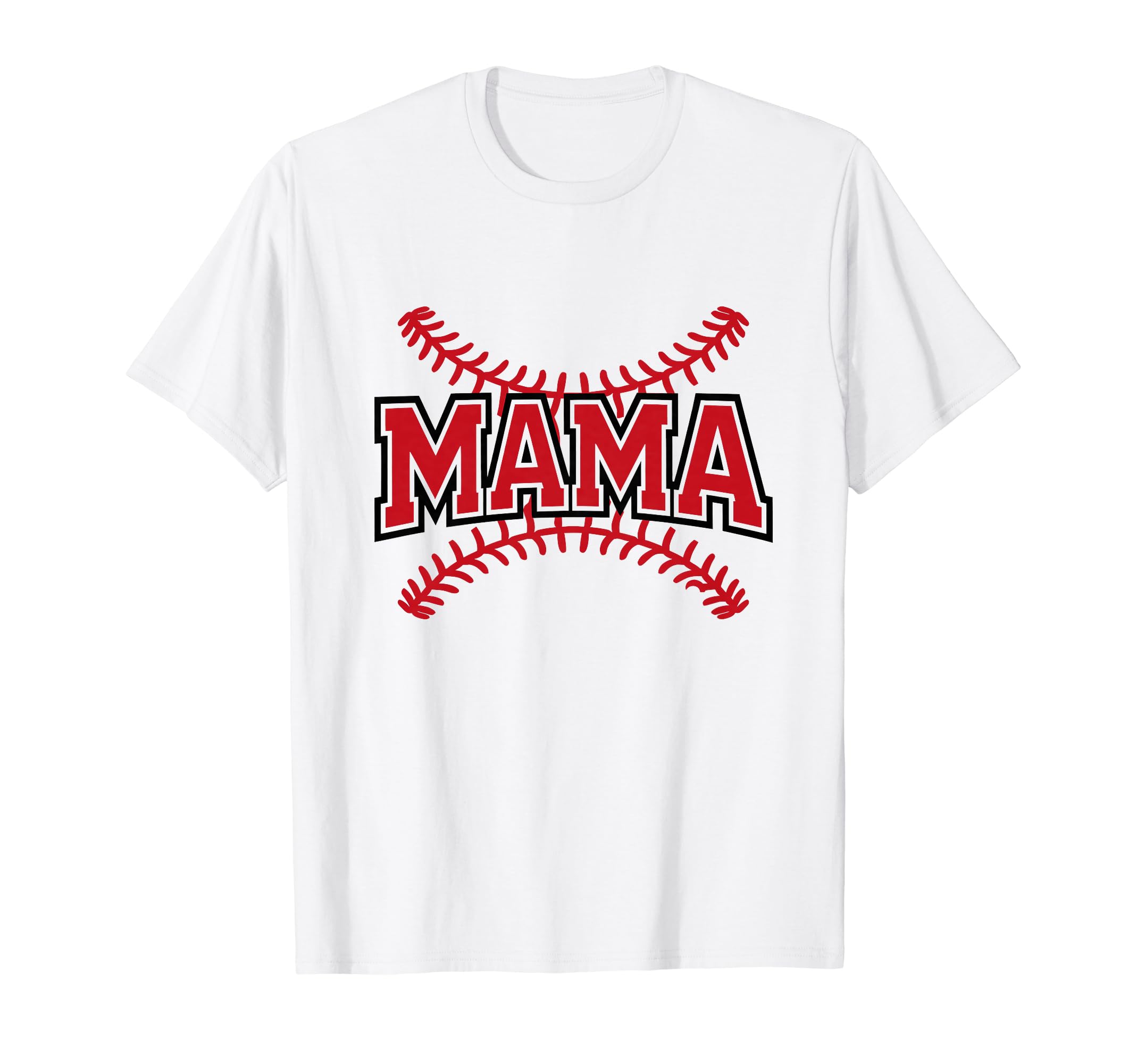Baseball Mama Loud Mom And Proud Mommy T-Shirt - Graphic Print Unisex - T-Shirt, Sweatshirt, Hoodie
