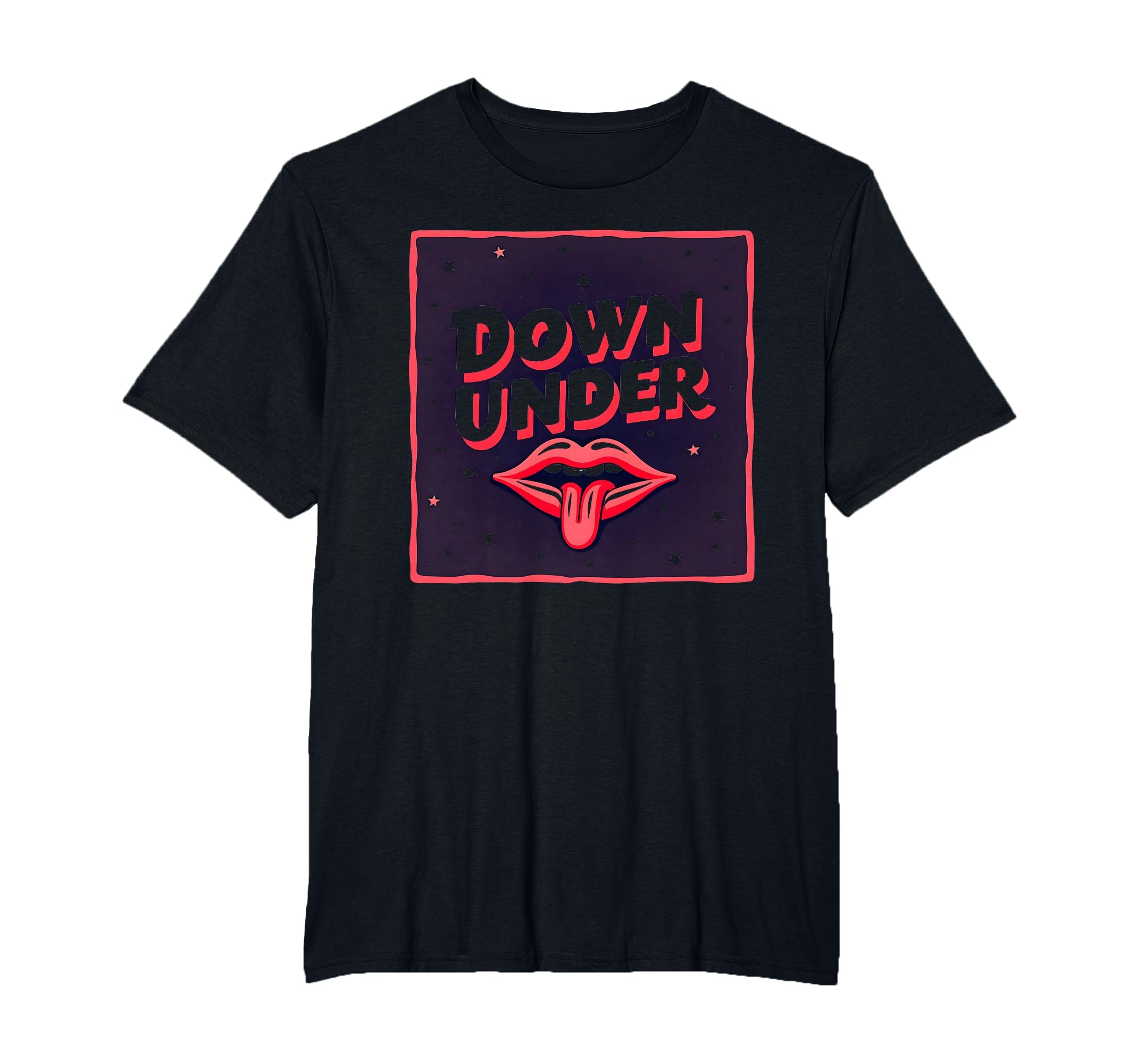 Lesbians Eat What Down Under Diner Mens T-Shirt - Minimalist Print Unisex - T-Shirt, Sweatshirt, Hoodie