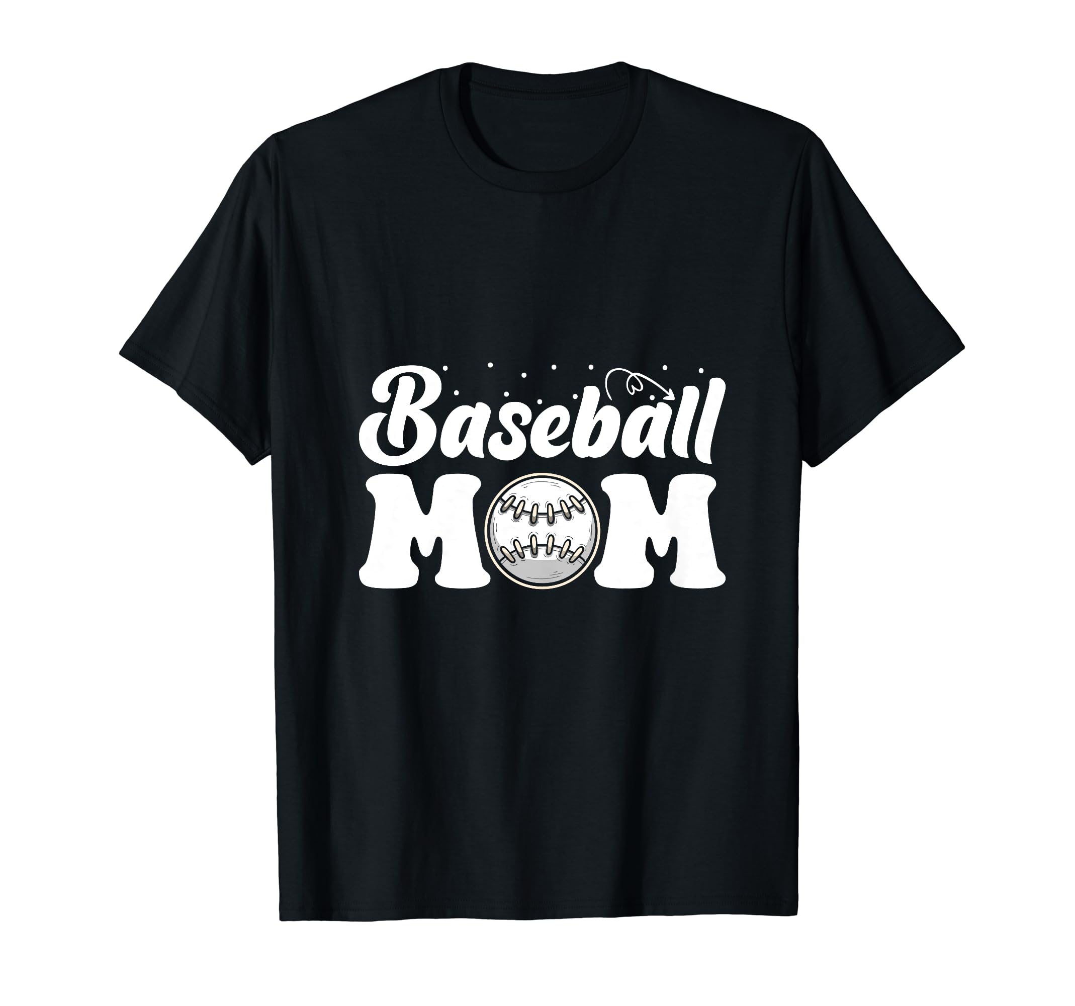 Baseball Mom Mother Game Day T-Shirt - Fun Novelty Design for Adults - T-Shirt, Sweatshirt, Hoodie