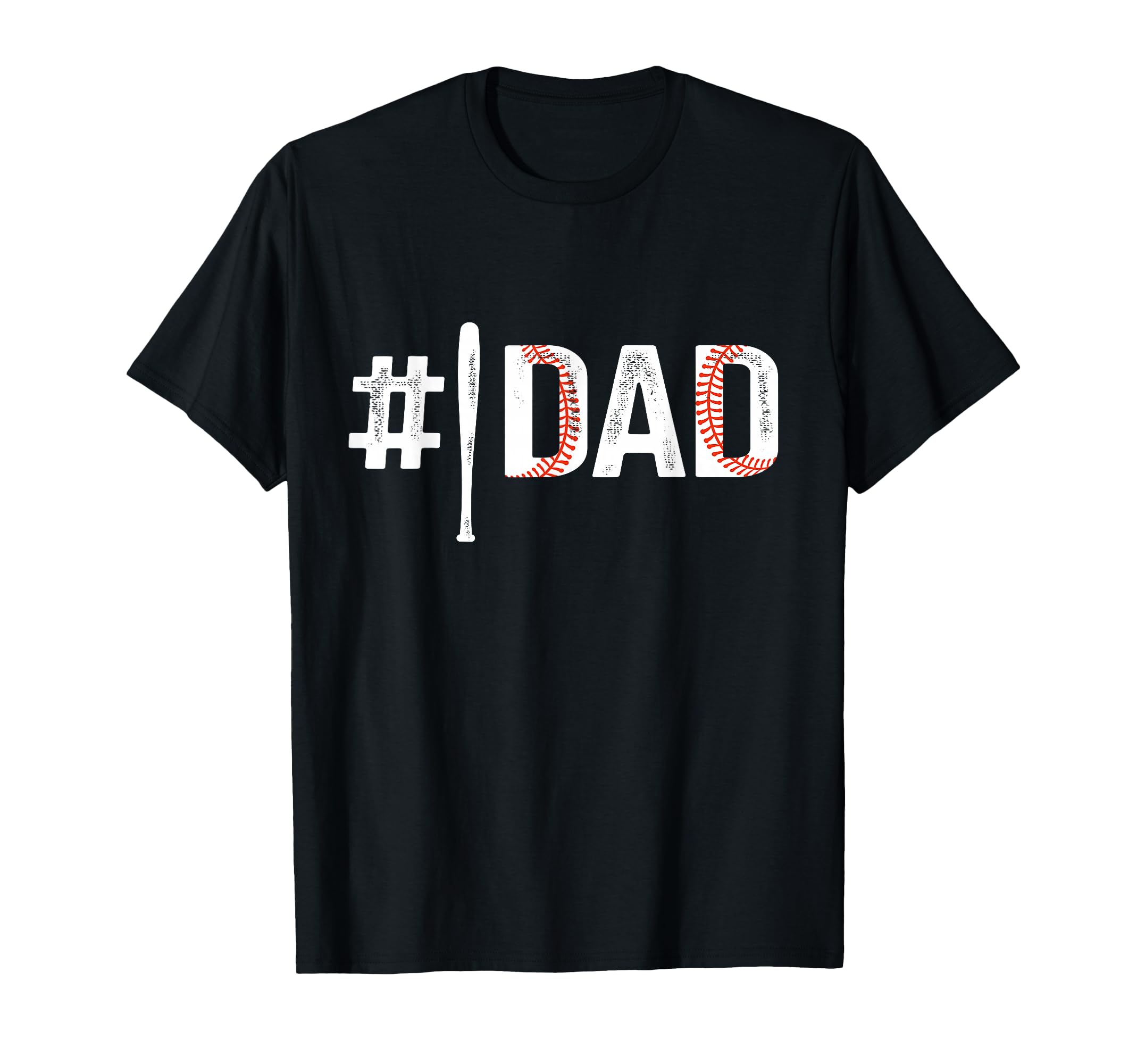 Number One 1 Baseball Dad Fathers T-Shirt - Aesthetic Graphic Men Women - T-Shirt, Sweatshirt, Hoodie
