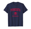 Minnesota Baseball Throwback T-Shirt - Custom Art Print Men Women - T-Shirt, Sweatshirt, Hoodie