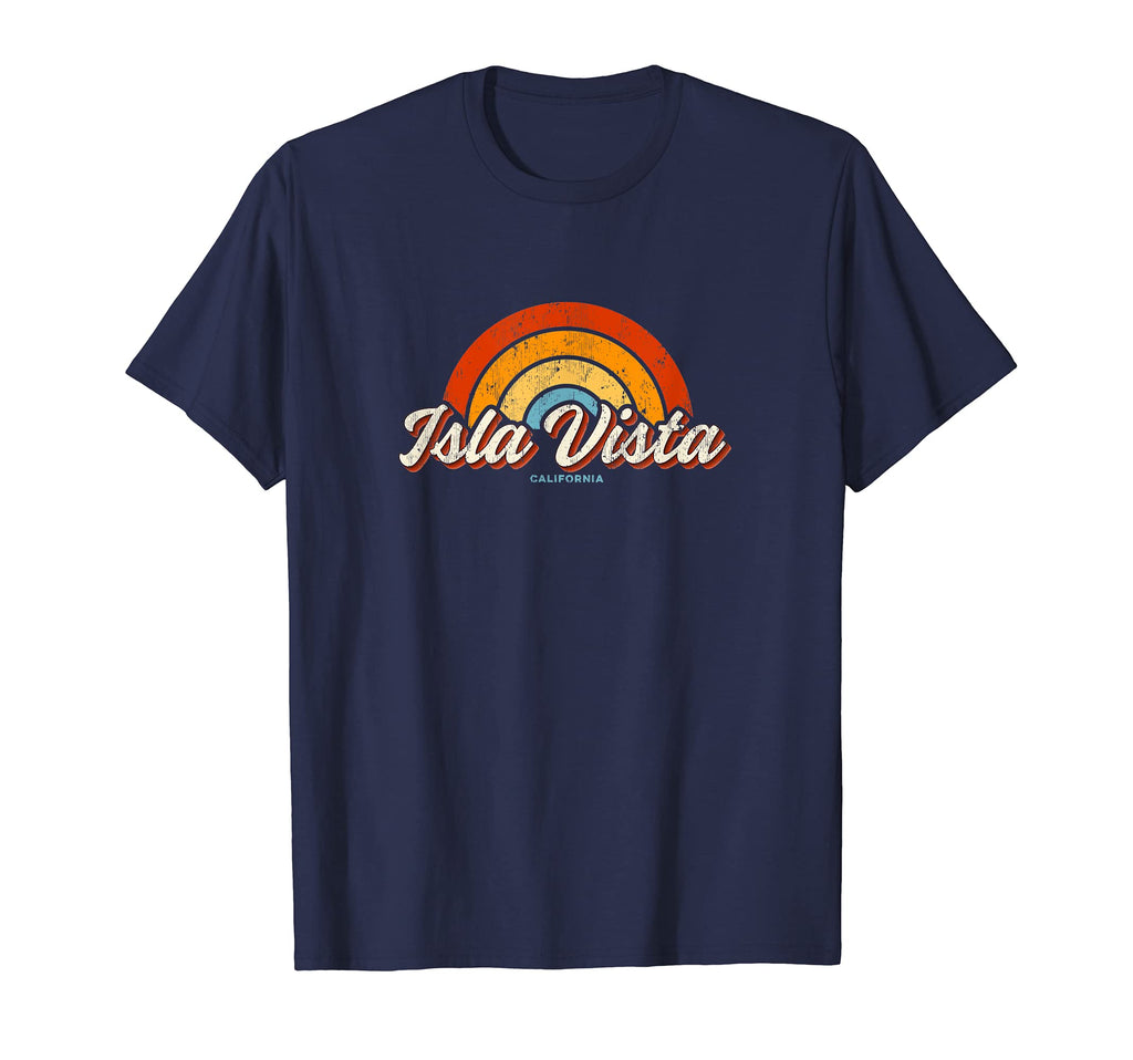 Isla Vista California Ca Rainbow 70S T-Shirt - Custom Art Print for Adults - T-Shirt, Sweatshirt, Hoodie