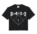 6432 Baseball Comfort Colors Crop Hoodie - Trendy Graphic for Adults - T-Shirt, Sweatshirt, Hoodie