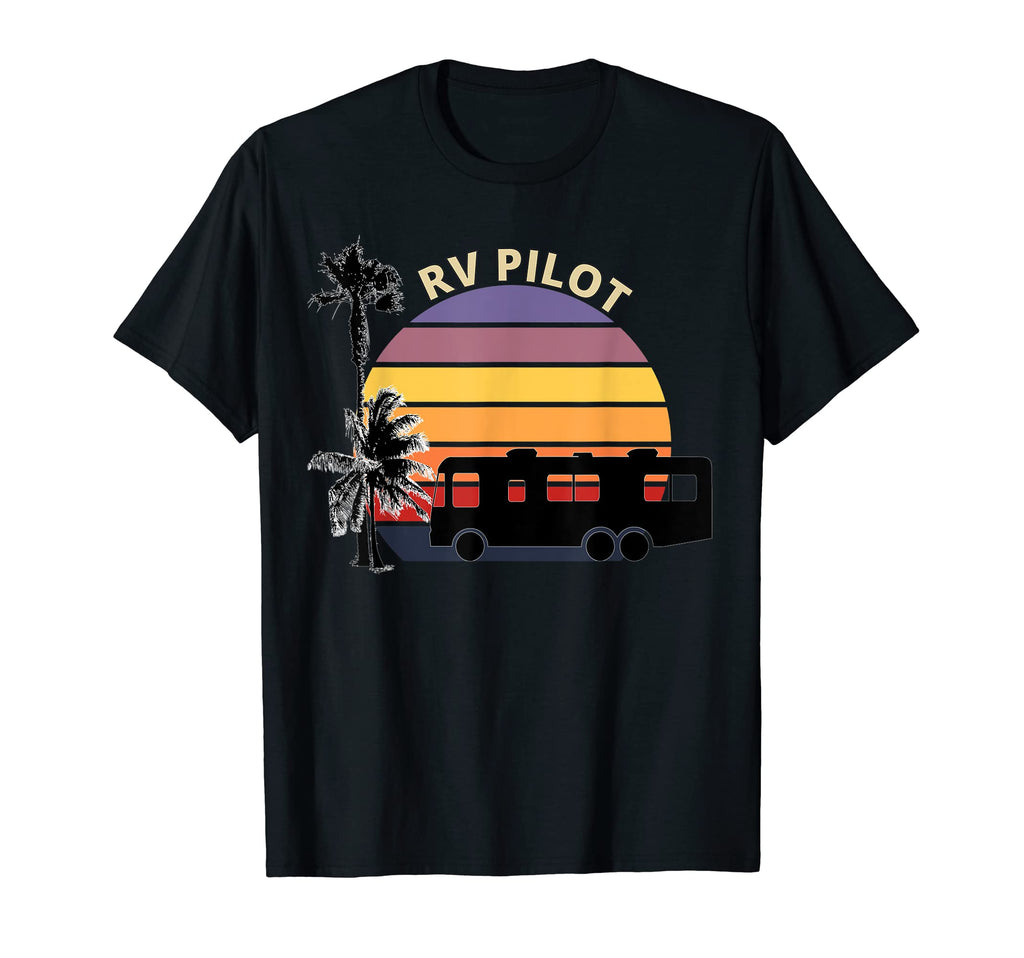 Rv Motorhome Pilot Over Sunset T-Shirt - Aesthetic Graphic Men Women - T-Shirt, Sweatshirt, Hoodie