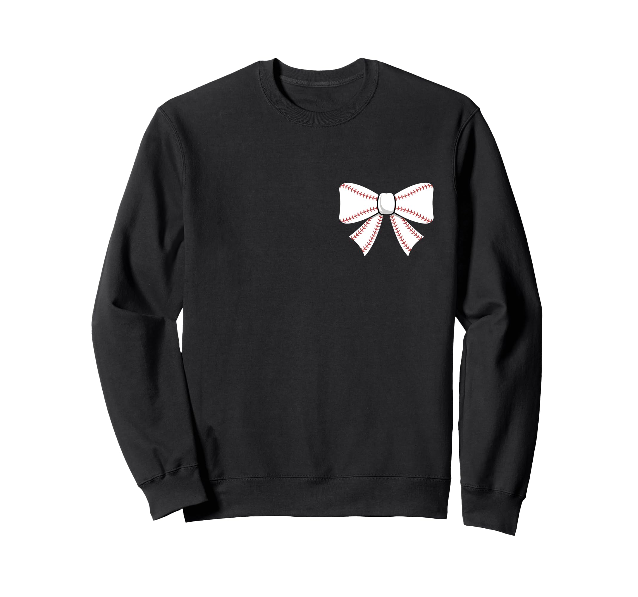 Baseball Bow Baseball Mom Mama Sweatshirt - Streetwear Style Unisex - T-Shirt, Sweatshirt, Hoodie