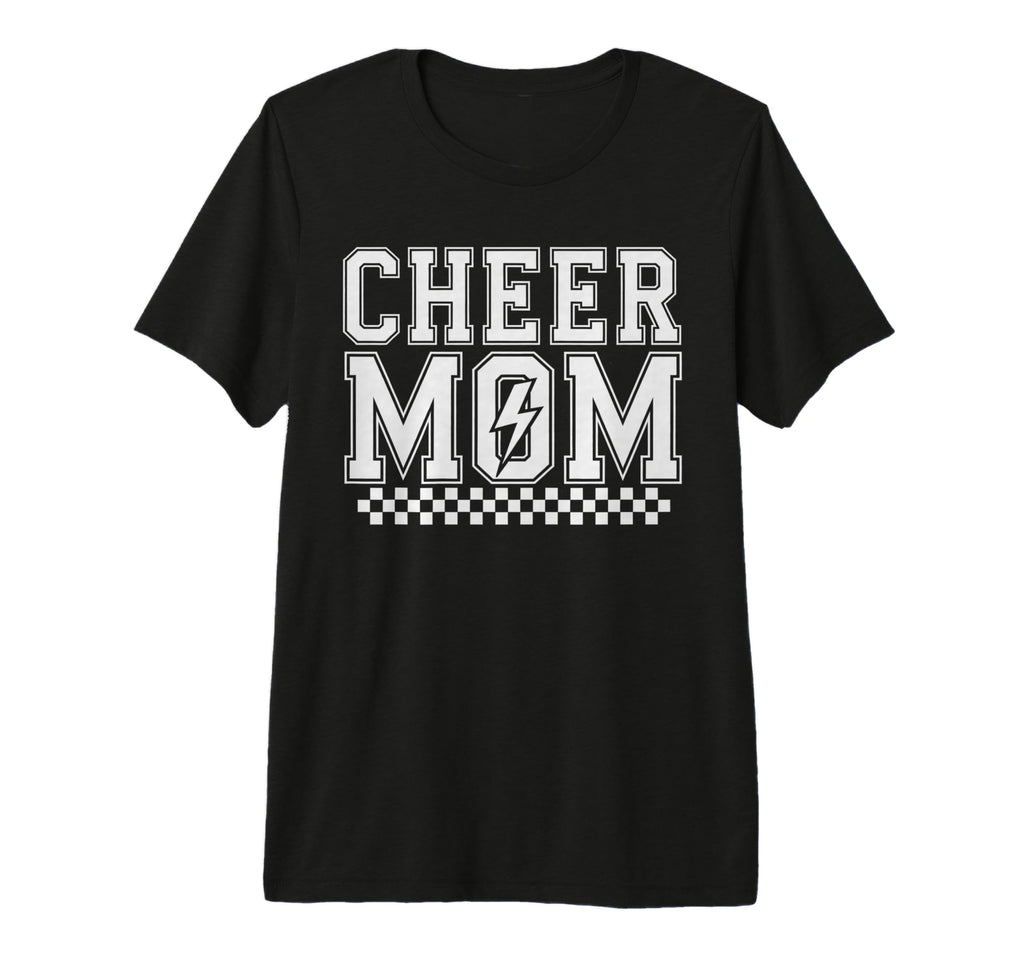 Cheer Mom Mother Bow Cheerleader Game T-Shirt - Custom Art Print Men Women - T-Shirt, Sweatshirt, Hoodie