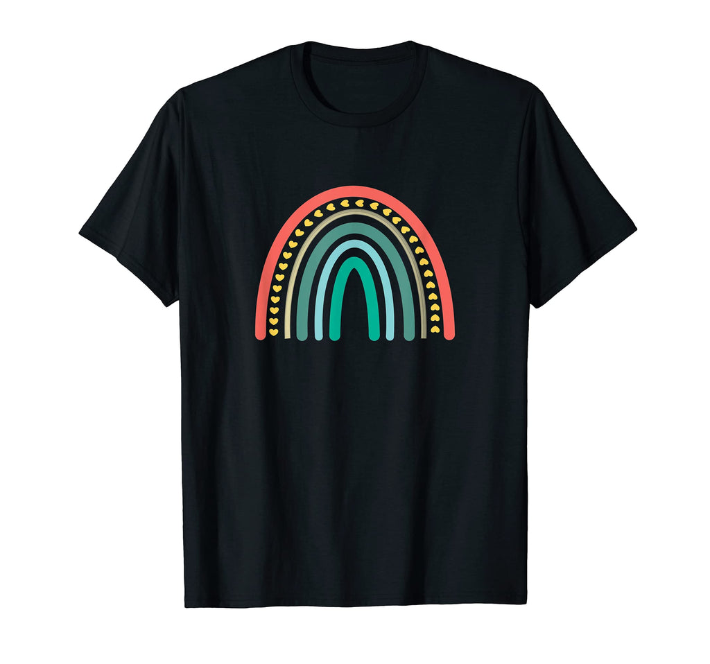 Subtle Boho Rainbow Stripes Boho Chic Art T-Shirt - Custom Art Print Unisex - T-Shirt, Sweatshirt, Hoodie