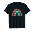 Subtle Boho Rainbow Stripes Boho Chic Art T-Shirt - Custom Art Print Unisex - T-Shirt, Sweatshirt, Hoodie