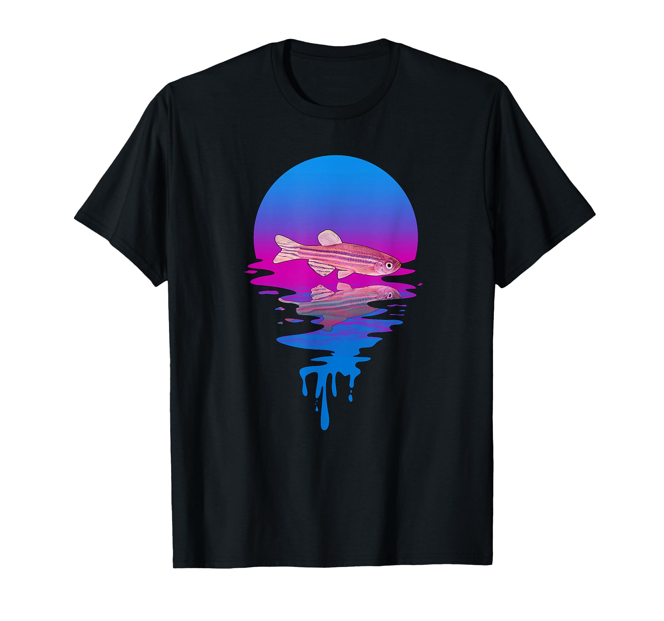 Sunset Zebrafish T-Shirt - Trendy Graphic Men Women - T-Shirt, Sweatshirt, Hoodie