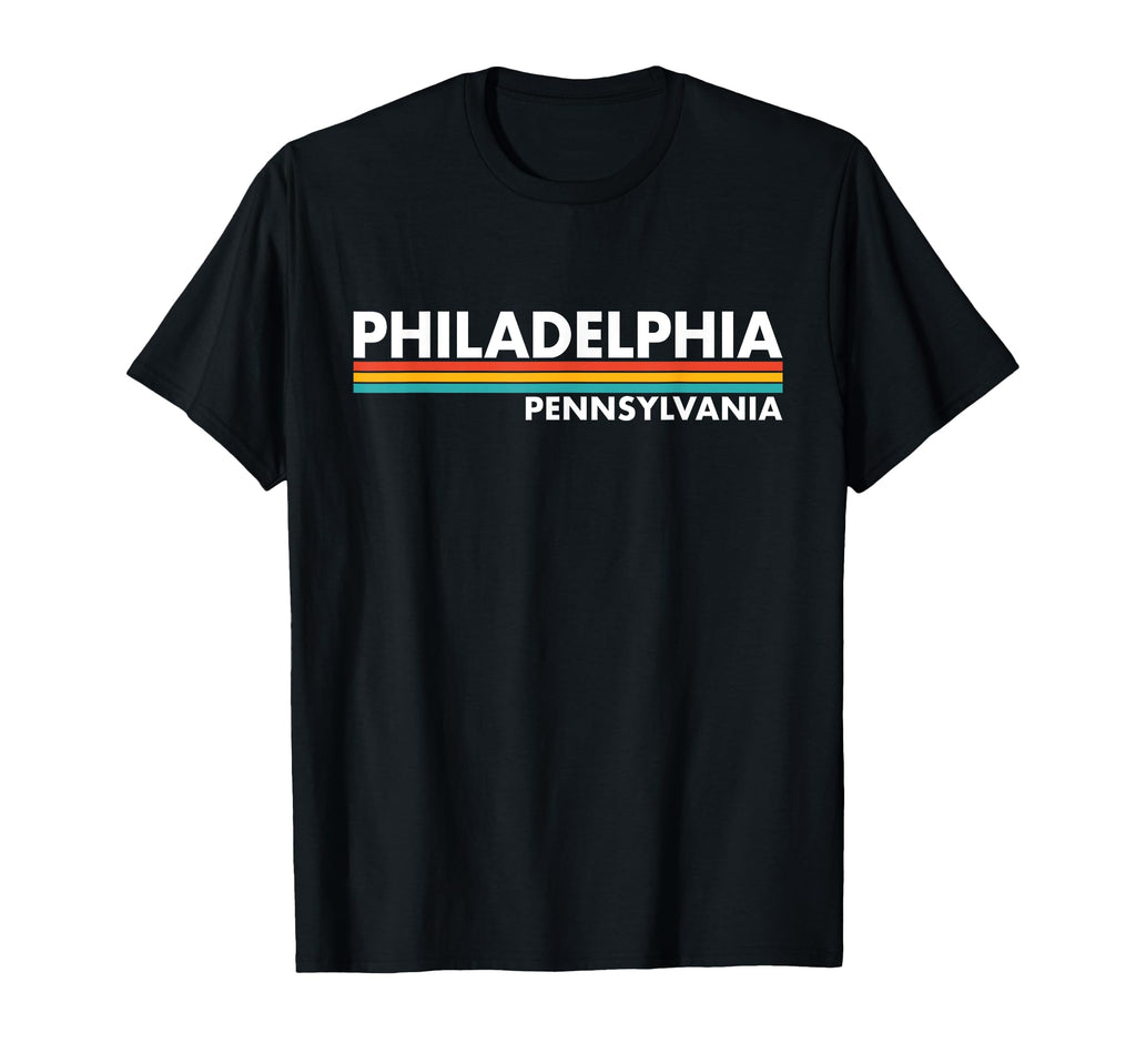 Philadelphia Pennsylvania Stripes T-Shirt - Unique Graphic for Adults - T-Shirt, Sweatshirt, Hoodie