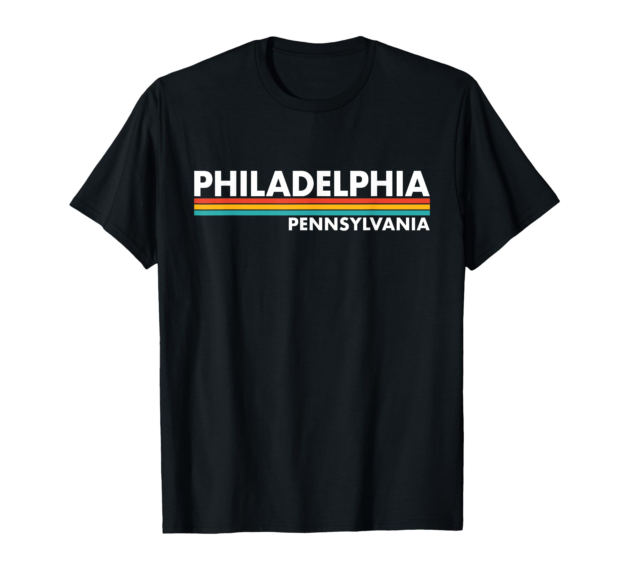 Philadelphia Pennsylvania Stripes T-Shirt - Unique Graphic for Adults - T-Shirt, Sweatshirt, Hoodie