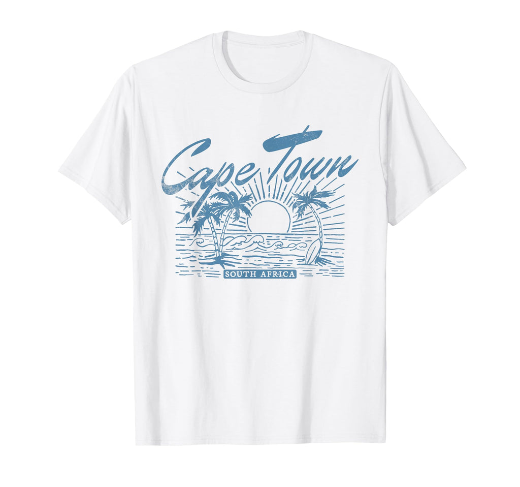 Cape Town South Africa Distressed Beach T-Shirt - Unique Graphic Men Women - T-Shirt, Sweatshirt, Hoodie