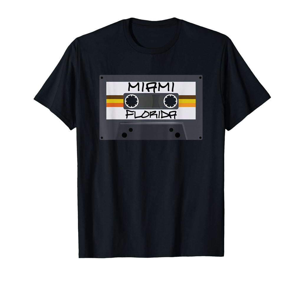 Miami Florida Cassette Tape T-Shirt - Graphic Print for Adults - T-Shirt, Sweatshirt, Hoodie
