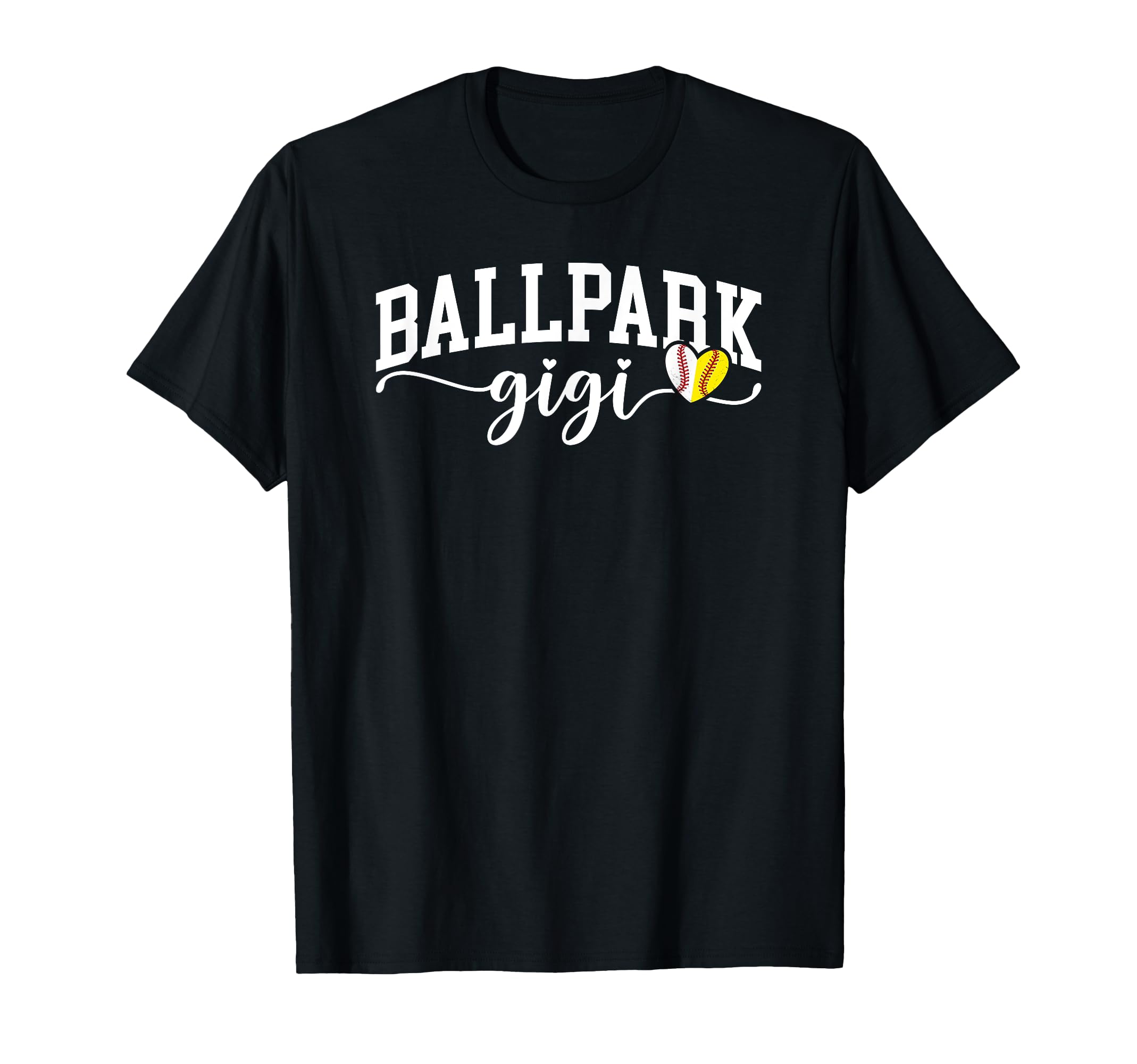 Ballpark Gigi Grandma Softball T-Shirt - Novelty Apparel for Adults - T-Shirt, Sweatshirt, Hoodie