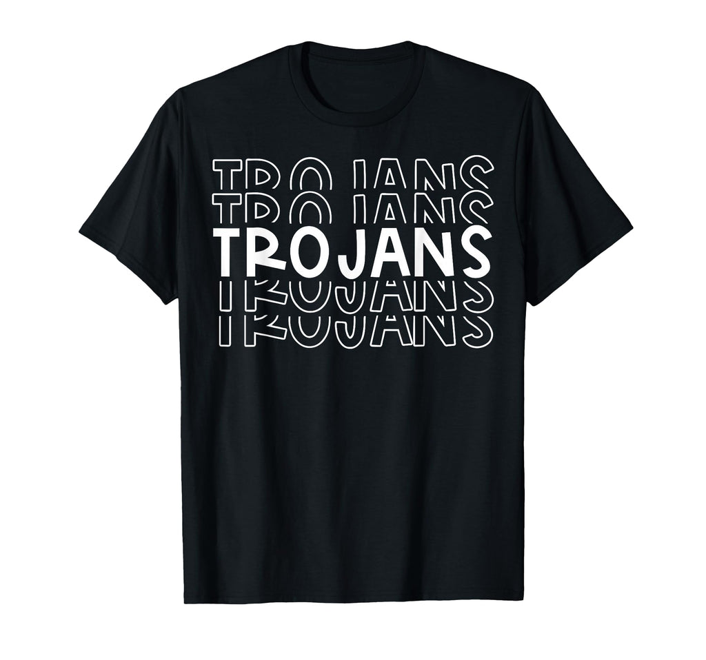 Trojans School Sports Team Mascot Town Go T-Shirt - Trendy Graphic Unisex - T-Shirt, Sweatshirt, Hoodie
