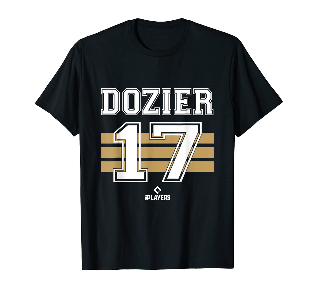 Hunter Dozier 17 Kansas City Baseball T-Shirt - Custom Art Print Men Women - T-Shirt, Sweatshirt, Hoodie