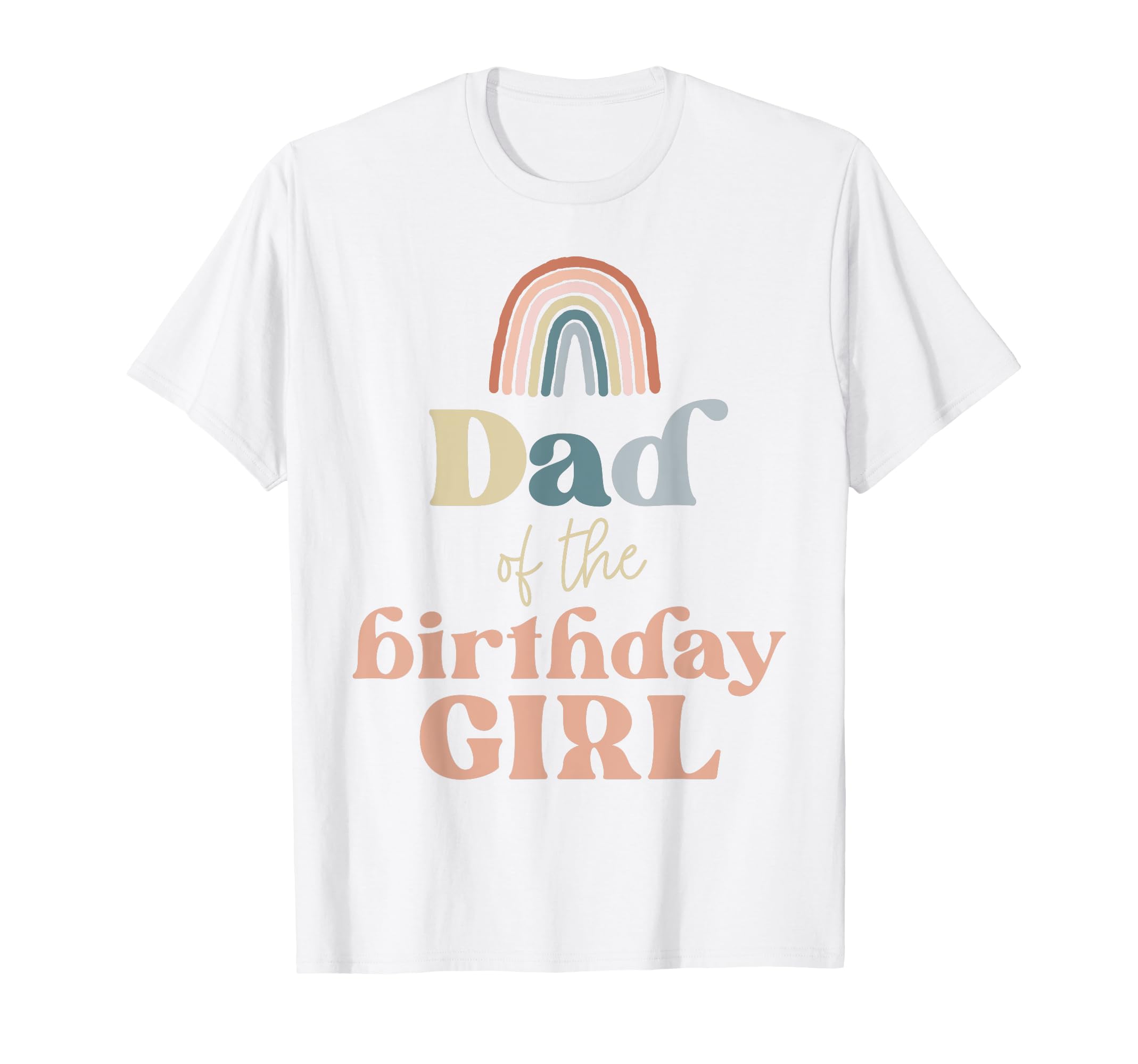 Dad Birthday Boho Rainbow Party T-Shirt - Aesthetic Graphic Men Women - T-Shirt, Sweatshirt, Hoodie